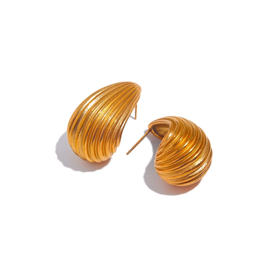 Alaia Drop Earrings | 18k Gold Plated & Stainless Steel