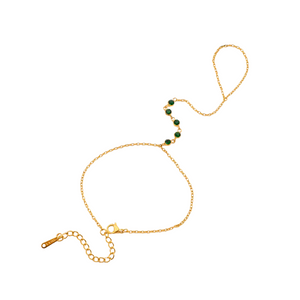 Open image in slideshow, Nola Hand Chain | Stainless Steel &amp; 18k Gold Plated
