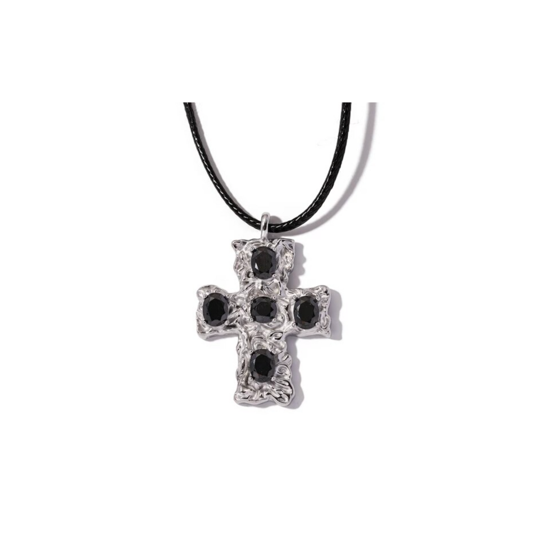 Juliett Cross Necklace | Stainless Steel & 18k Gold Plated