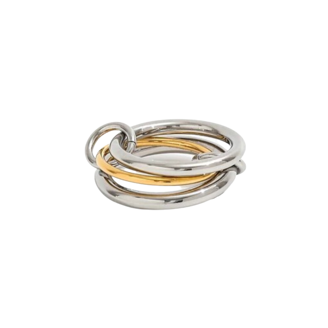 Reese Ring | Stainless Steel & 18k Gold Plated