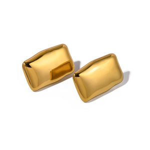 Open image in slideshow, Amaya Drop Earrings | 18k Gold Plated &amp; Stainless Steel
