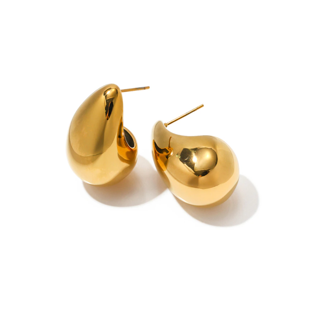 Hailey Drop Earrings | 18k Gold Plated & Stainless Steel