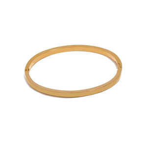 Open image in slideshow, Luna Bangle | Stainless Steel &amp; 18k Gold Plated
