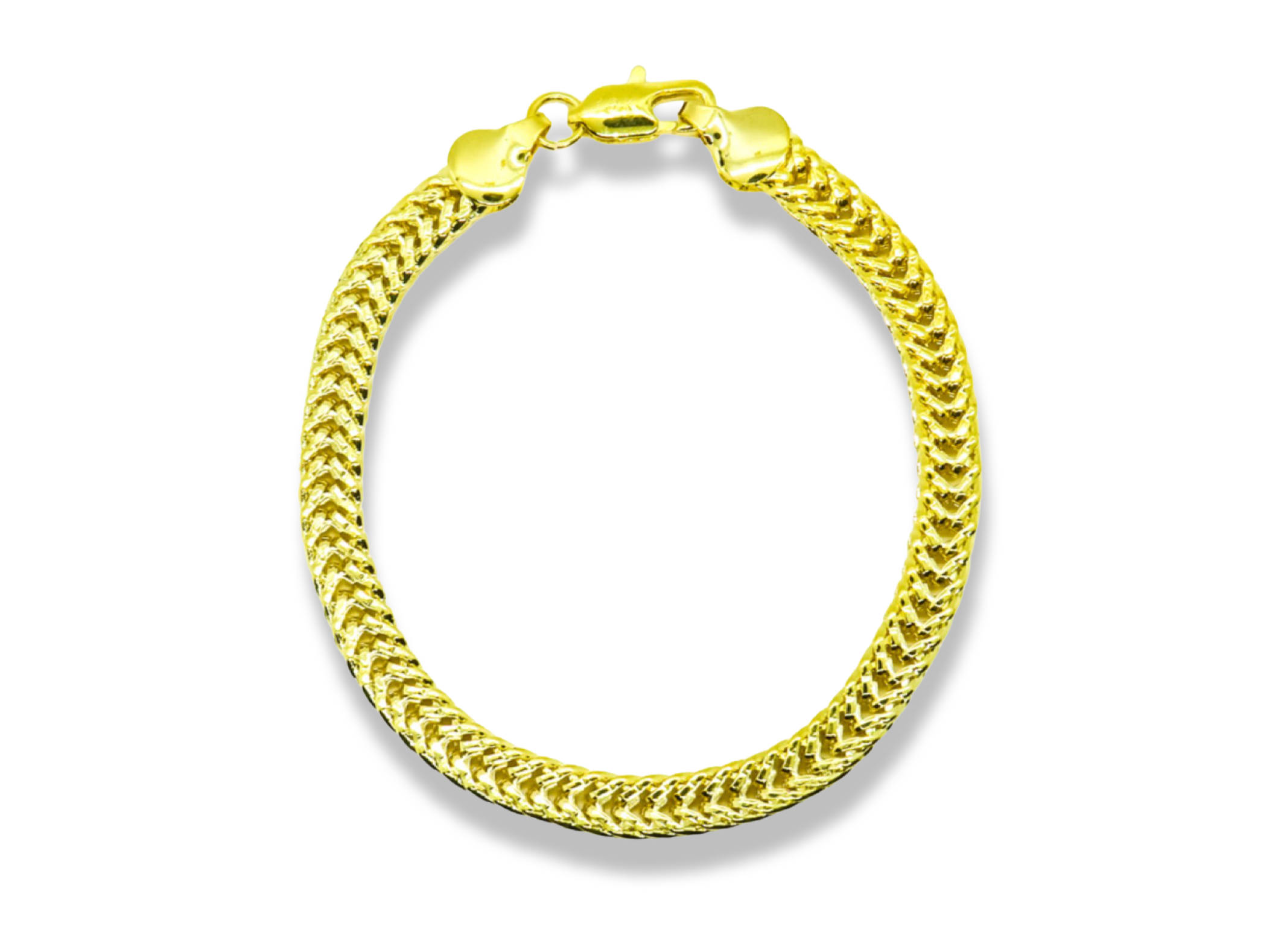 Ella Herringbone Bracelet | 18k Gold Plated