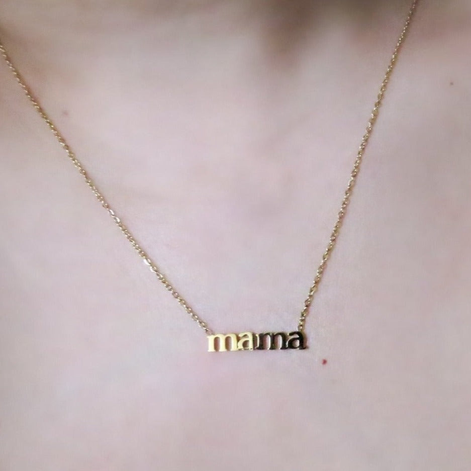 Mama Necklace | 18k Gold Plated