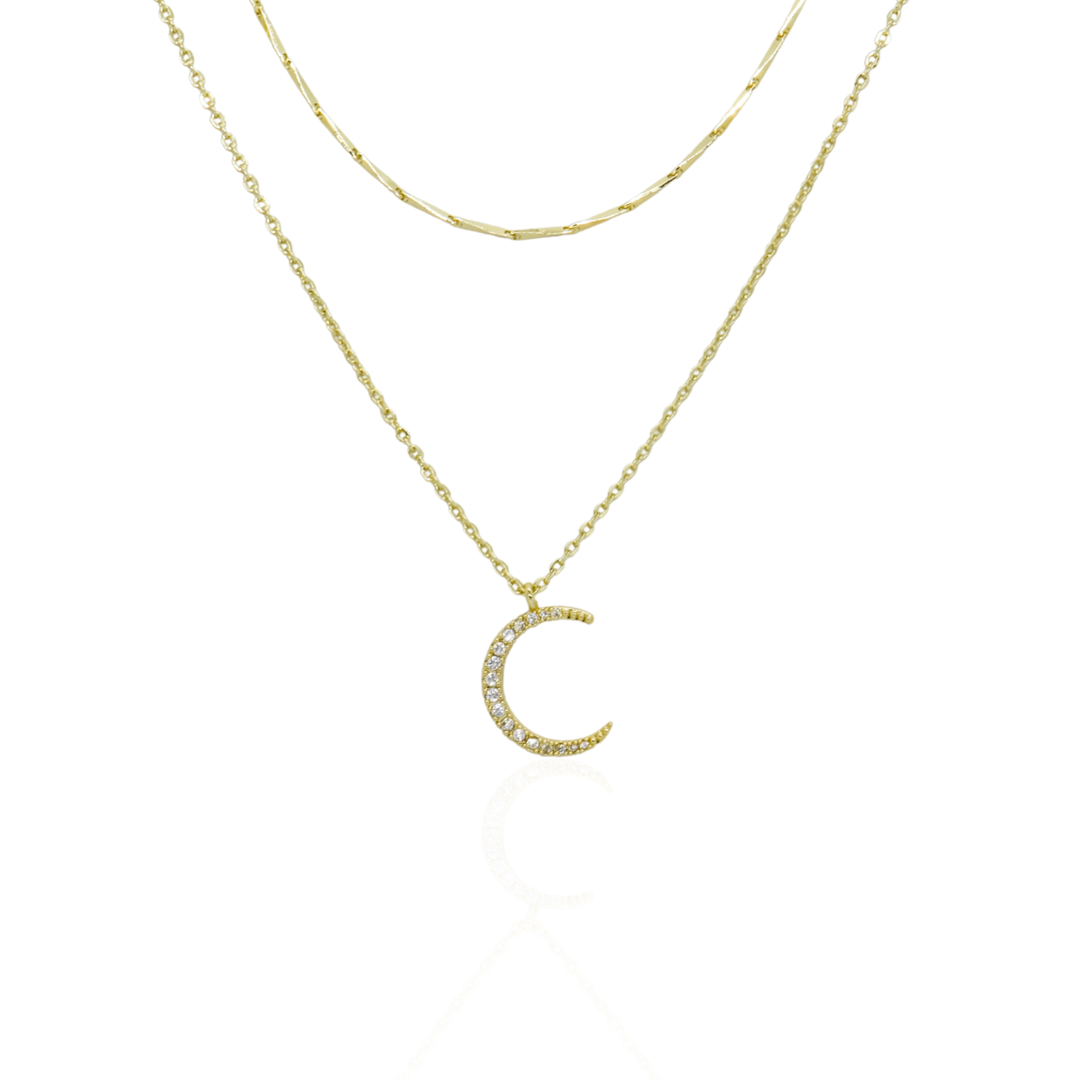 Aruna Layered Necklace | 14k Gold Plated
