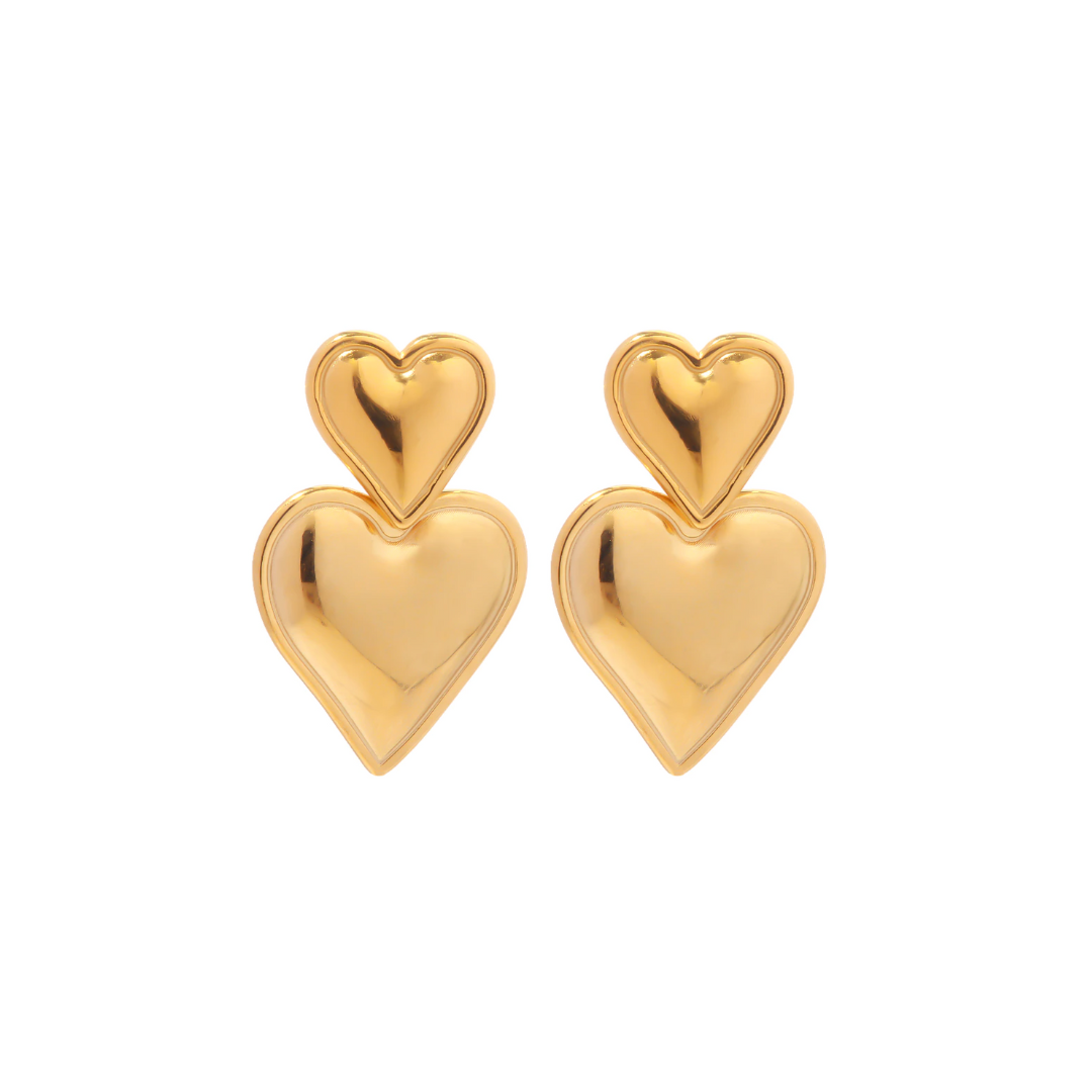 Anastasia Earrings | 18k Gold Plated & Stainless Steel – JL Jewelry Co