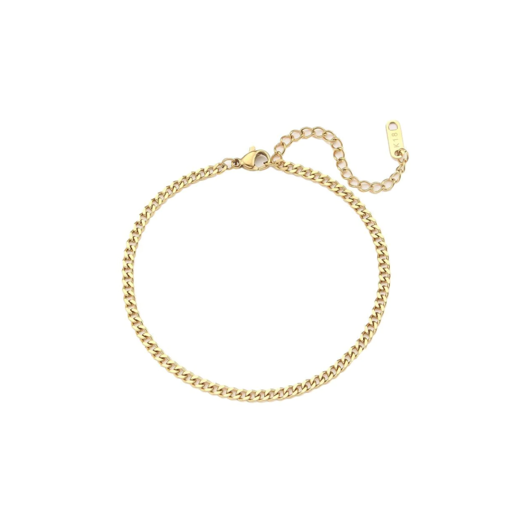 Cuban Chain Anklets | 18k Gold Plated