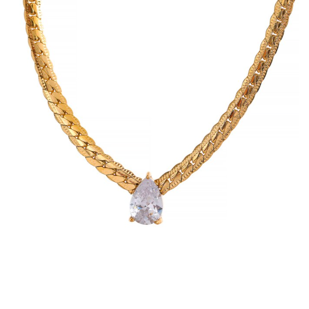 Hiraj Necklace | Stainless Steel & 18k Gold Plated