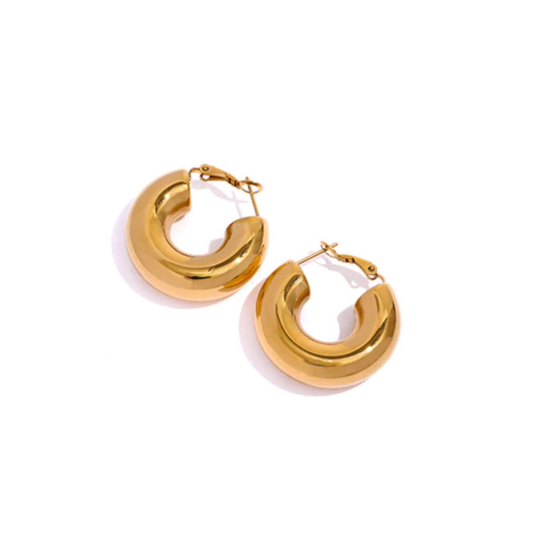 Nori Hoops | 18k Gold Plated